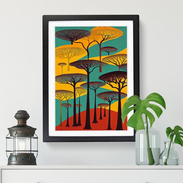 African Forest Vol.3 - Single Picture Frame Graphic Art ClassicLiving Size: 34cm H x 25cm W x 2cm D, Format: Oak Framed on Productcaster.