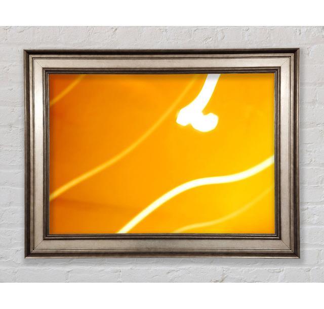 Yellow Flow Framed Print Ivy Bronx Format: Natural Framed Paper, Size: 29.7cm H x 42cm W x 8cm D on Productcaster.