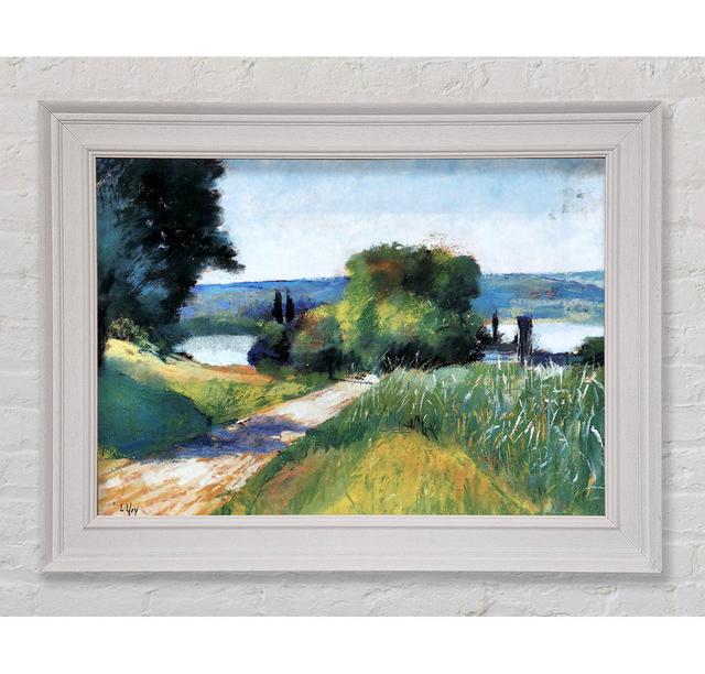 Lesser Ury Sea And Landscape Framed Print - Picture Frame Painting on Canvas ClassicLiving Size: 59.7cm H x 84.1cm W x 8cm D, Format: White Framed Pap on Productcaster.