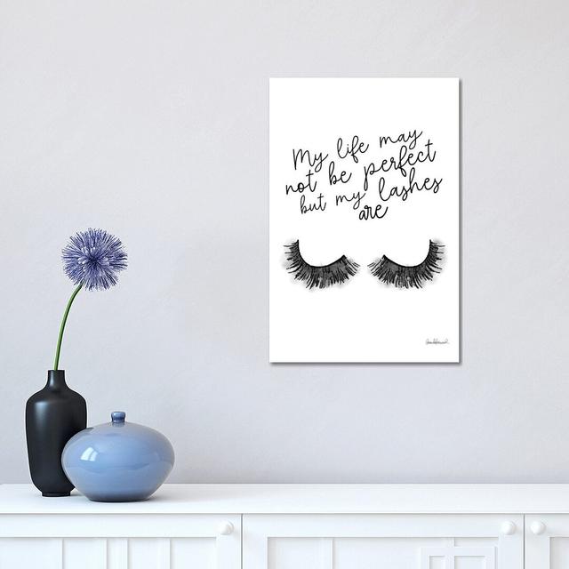 Perfect Lashes by Amanda Greenwood - Graphic Art Print on Canvas Happy Larry Format: Wrapped Canvas, Size: 45.72cm H x 30.48cm W x 1.91cm D on Productcaster.