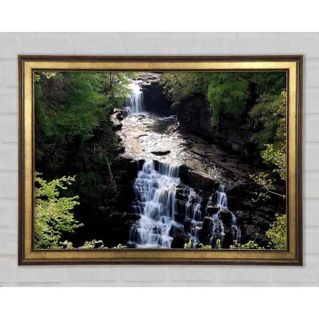 Falls Of Clyde River Clyde New Lanark South Lanarkshire Scotland - Single Picture Frame Art Prints Alpen Home Size: 84.1cm H x 118.9cm W on Productcaster.