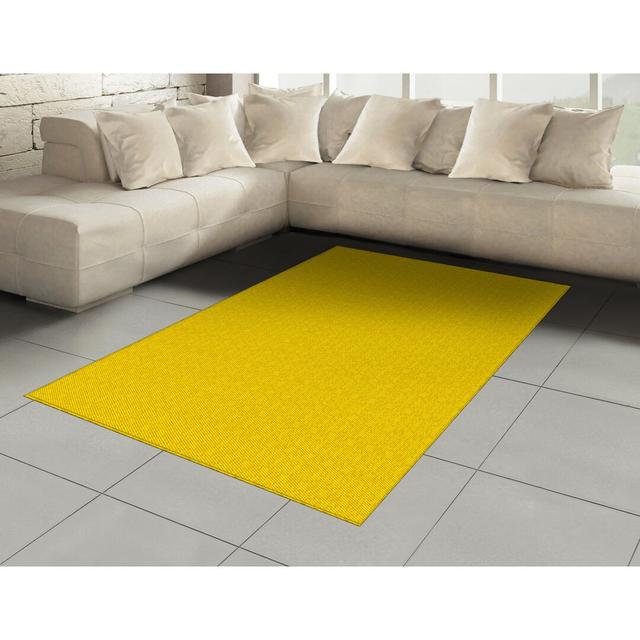 Jonesboro Flatweave Yellow Rug Ebern Designs Rug Size: Rectangle 120 x 180cm on Productcaster.