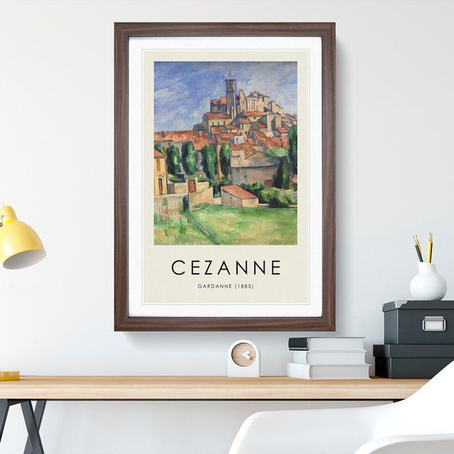 Gardanne Vol.2 by Paul Cezanne - Picture Frame Graphic Art East Urban Home Frame Option: Walnut Framed, Size: 65cm H x 48cm W x 2cm D on Productcaster.