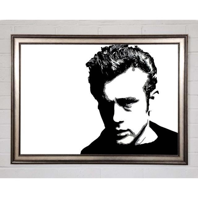 James Dean Pop Art - Einzelne Bilderrahmen Kunstdrucke Rosalind Wheeler Größe: 42 cm H x 59,7 cm B x 1,5 cm T on Productcaster.