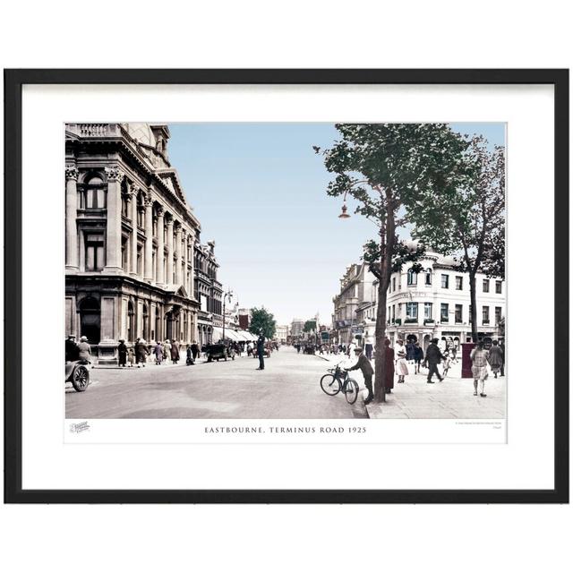 Eastbourne, Terminus Road 1925 by Francis Frith - Single Picture Frame Print The Francis Frith Collection Size: 28cm H x 36cm W x 2.3cm D, Colour: Bro on Productcaster.