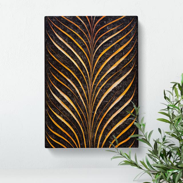 Sacred Feather - Wrapped Canvas Graphic Art ClassicLiving Size: 50cm H x 35cm W x 3cm D, Format: Wrapped Canvas on Productcaster.