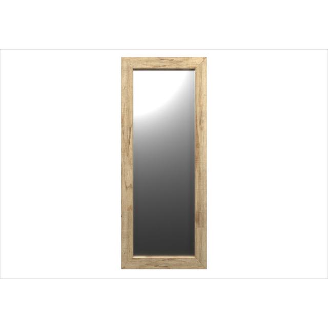 Mirror Ebern Designs Finish: Light Brown, Size: 148cm H x 60cm W on Productcaster.