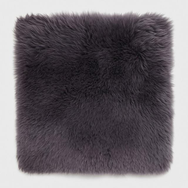 Teton Sheepskin Scatter Cushion Cover Fairmont Park Colour: Grey on Productcaster.