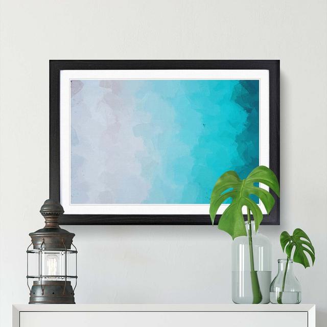 Treasure Island Beach in Fiji in Abstract - Picture Frame Graphic Art Print East Urban Home Frame Option: Black, Size: 50cm H x 76cm W x 2cm D on Productcaster.