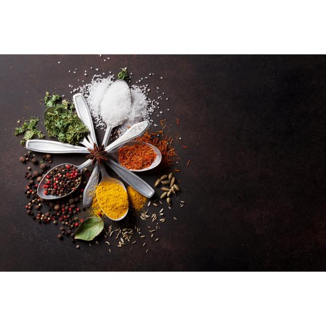 Gambrills Spices And Spoons by Karandaev - Wrapped Canvas Photograph Latitude Run Size: 20cm H x 30cm W x 3.8cm D on Productcaster.