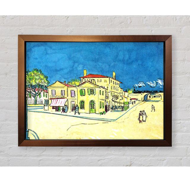 Studie über Vincents Haus in Arles von Vincent Van Gogh - Einzelne Bilderrahmen Kunstdrucke Rosalind Wheeler Größe: 100 cm H x 141,4 cm B x 3,4 cm T on Productcaster.