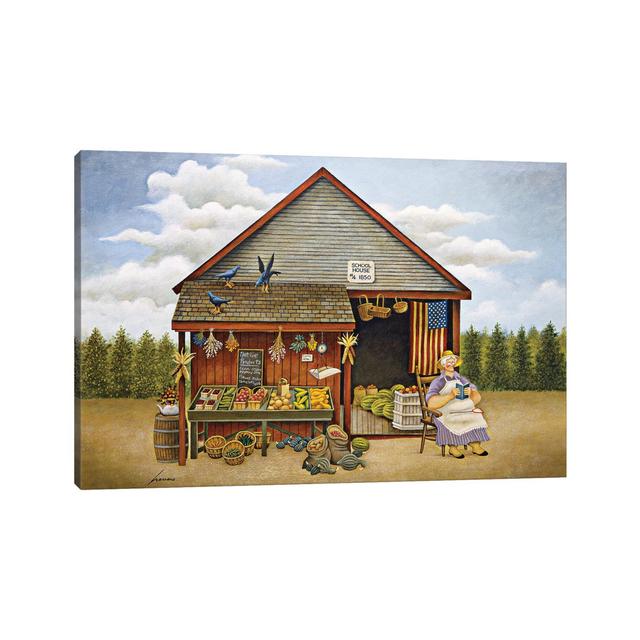 Local Market by Lowell Herrero - Wrapped Canvas Gallery-Wrapped Canvas Giclée Brambly Cottage Size: 66.04cm H x 101.6cm W x 3.81cm D on Productcaster.