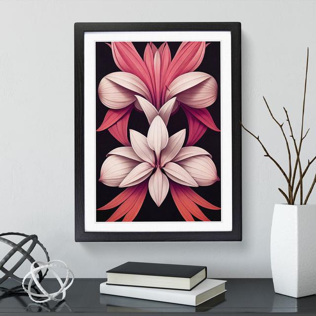 Alert Flowers - Single Picture Frame Print Marlow Home Co. Frame Colour: Black Framed, Size: 46cm H x 34cm W x 2cm D on Productcaster.