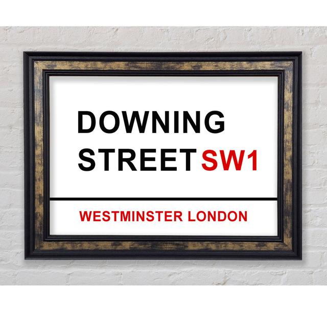 Downing Street Signs Framed Print Bright Star Size: 42cm H x 59.7cm W on Productcaster.