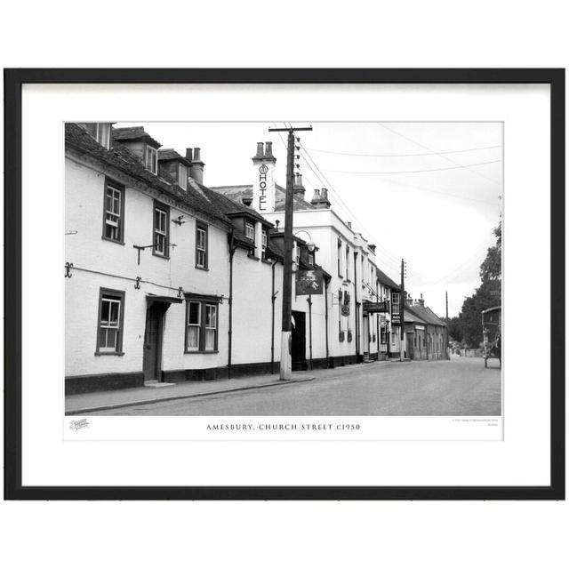 'Amesbury, Church Street C1950' - Picture Frame Photograph Print on Paper The Francis Frith Collection Size: 45cm H x 60cm W x 2.3cm D on Productcaster.