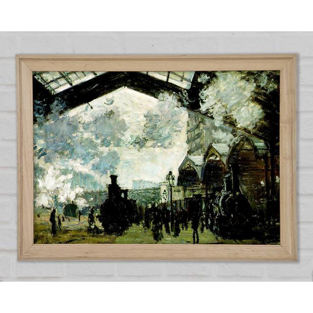 Claude Monet The Saint-Lazare Station - Single Picture Frame Art Prints Bright Star Size: 21cm H x 29.7cm W x 1.5cm D on Productcaster.