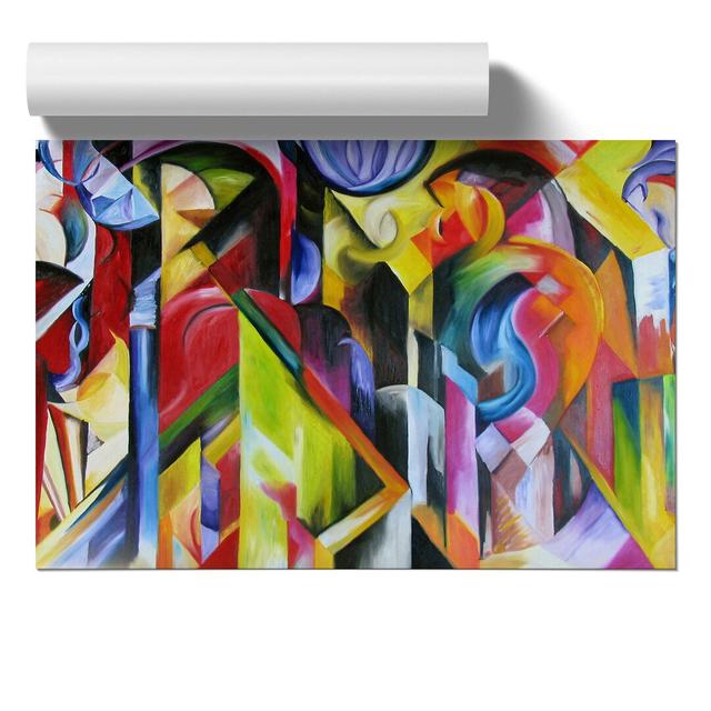 Stables by Franz Marc - Unframed Painting East Urban Home Size: 30cm H x 42cm W x 0.1cm D on Productcaster.