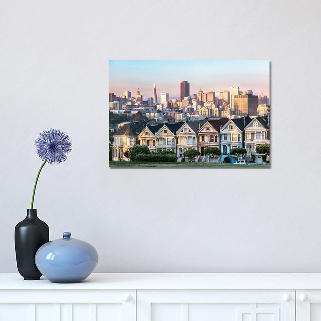 The Painted Ladies, San Francisco by Matteo Colombo - Wrapped Canvas Print Latitude Run Size: 30.48cm H x 45.72cm W x 1.91cm D on Productcaster.