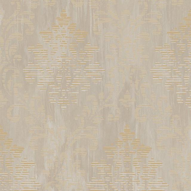 Lorenzo 10m x 53cm Textured Metallic Finish Paste the Wall Wallpaper Roll Ophelia & Co. Colour: Yellow Gold on Productcaster.