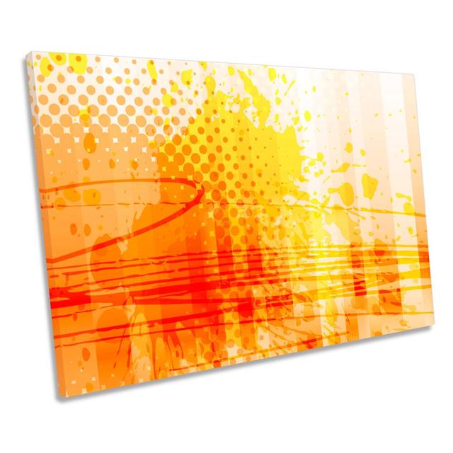 Abstract Grunge Design Wrapped Canvas Art Print Ivy Bronx Size: 40.6cm H x 61cm W x 2cm D on Productcaster.