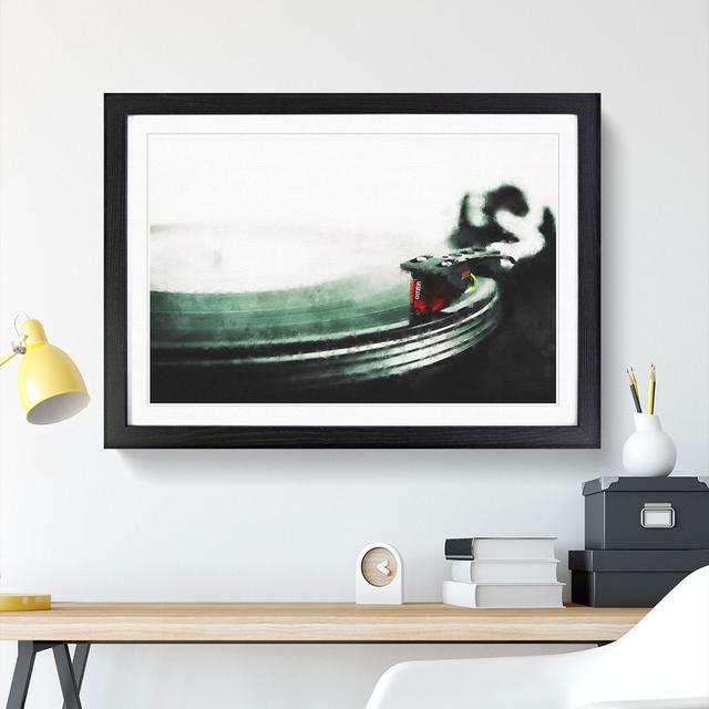 The Needle of the Record Player - Picture Frame Graphic Art East Urban Home Frame Option: Black Framed, Size: 27cm H x 36cm W x 2cm D on Productcaster.