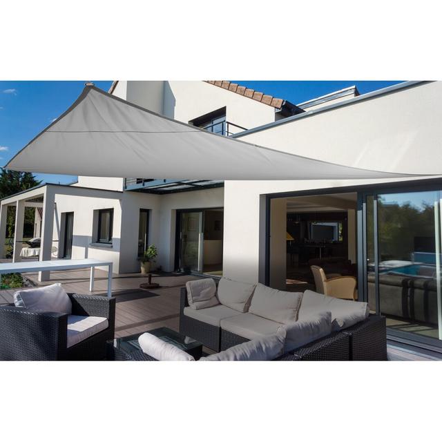 Myrtle Beach 4.6m x 4.6m Triangle Shade Sail Dakota Fields Colour: Grey on Productcaster.