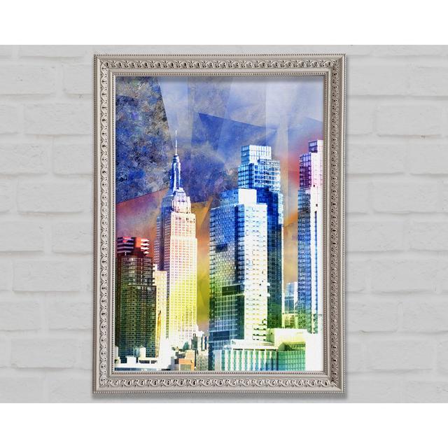 Rainbow City Buildings Framed Print Bright Star Size: 118.9cm H x 84.1cm W x 3cm D on Productcaster.