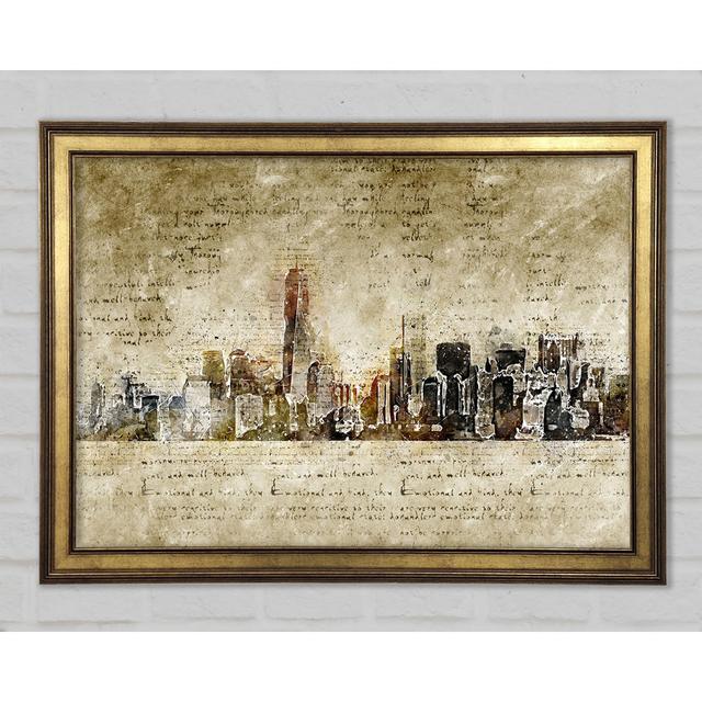 Manuscript London - Single Picture Frame Art Prints Lily Manor Size: 29.1cm H x 42cm W 1.5cm D on Productcaster.