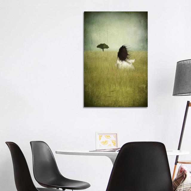 Girl On The Field by Majali - Wrapped Canvas Print ClassicLiving Size: 101.6cm H x 66.04cm W x 1.905cm D on Productcaster.