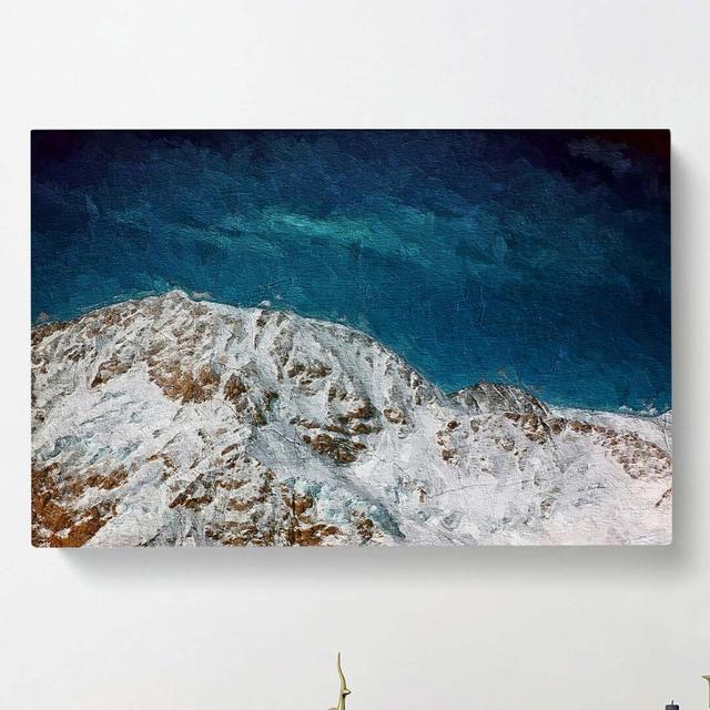 Denali McKinley Mountain in Alaska - Wrapped Canvas Painting Print East Urban Home Size: 40cm H x 60cm W x 3cm D on Productcaster.