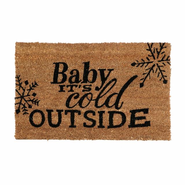 Cold Outside Coir Doormat The Seasonal Aisle on Productcaster.