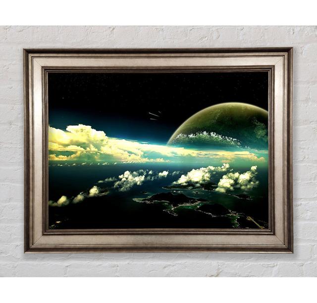 Panoramic View Of The Earth - Single Picture Frame Art Prints Bright Star Size: 59.7cm H x 84.1cm W x 8cm D on Productcaster.