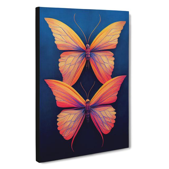 Superb Butterflies - Wrapped Canvas Graphic Art Brambly Cottage Size: 60cm H x 40cm W x 3cm D on Productcaster.