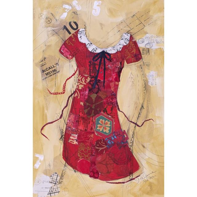 Dress Whimsy V by Elizabeth St. Hilaire - Wrapped Canvas Graphic Art Rosalind Wheeler Size: 122cm H x 81cm W on Productcaster.