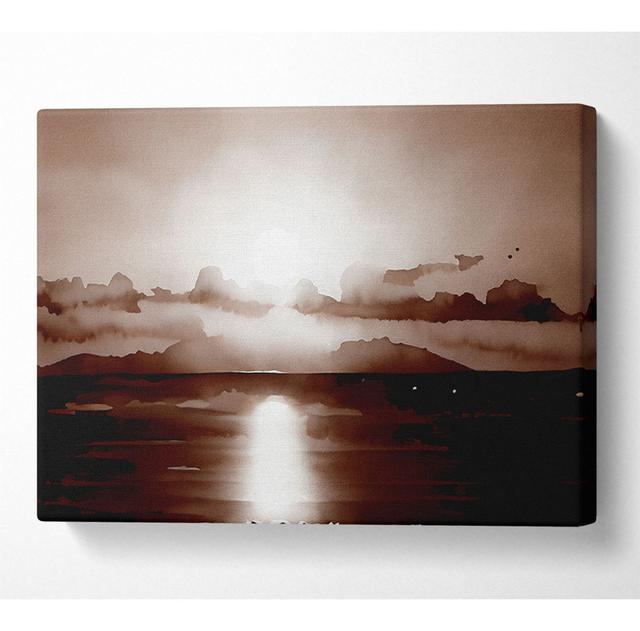 Chocolate Ocean Reflections - Wrapped Canvas Art Prints ClassicLiving Size: 35.6cm H x 50.8cm W x 10cm D on Productcaster.