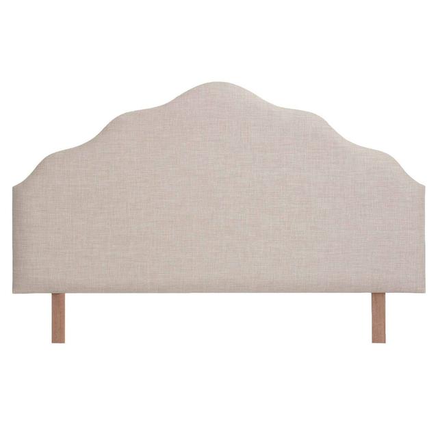 Aimantas Upholstered Headboard 17 Stories Size: Double (4'6), Colour: Cream on Productcaster.