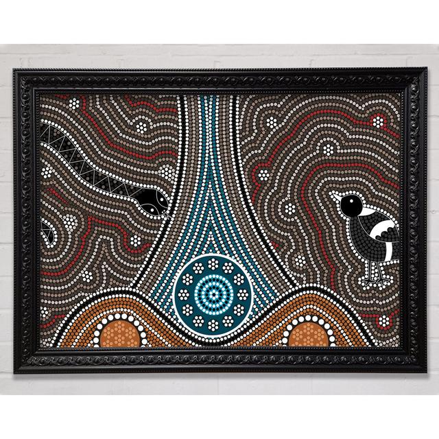 Aboriginal Pattern 8 - Single Picture Frame Art Prints Bright Star Size: 84.1cm H x 118.9cm W on Productcaster.