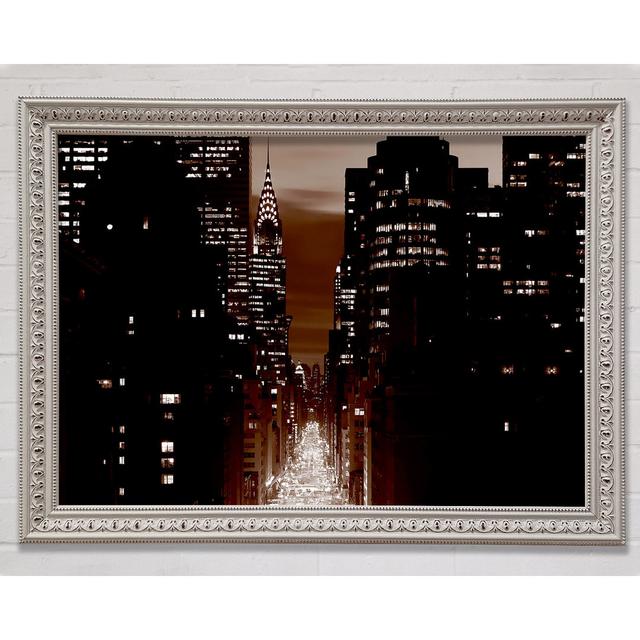 New York City 5Th Avenue Brown - Single Picture Frame Art Prints Bright Star Size: 84.1cm H x 118.9cm W x 3cm D on Productcaster.