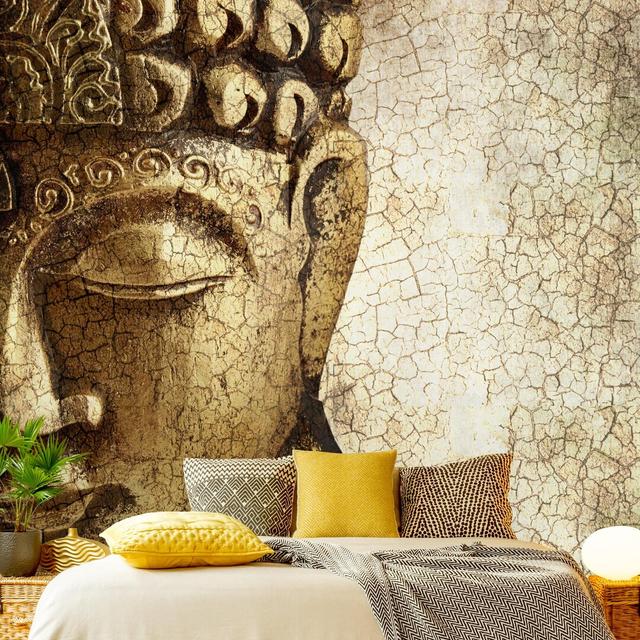 Vintage Buddha 3.36m x 3.36m Textured Matte Peel & Stick Wall Mural East Urban Home on Productcaster.