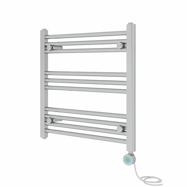 Dalayssa Straight Towel Rail Heated Towel Rails Metro Lane Size: 60cm H x 60cm W x 3cm D, Finish: Chrome on Productcaster.