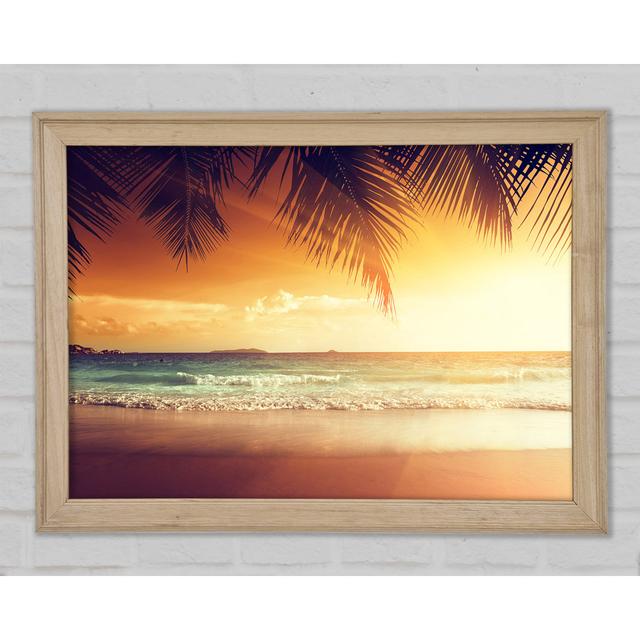 Dreamy Sunny Break Framed Print House of Hampton Size: 29.7cm H x 42cm W x 1.5cm D on Productcaster.