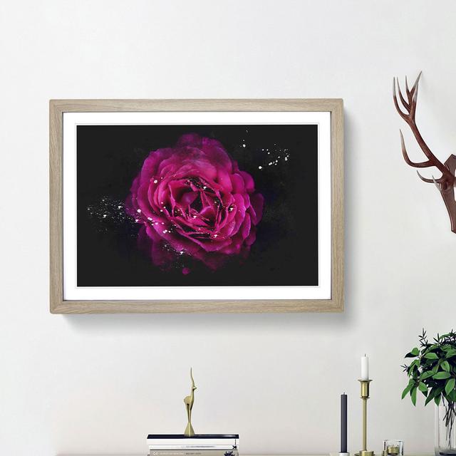 Fuscia Pink Carnation - Picture Frame Graphic Art Print East Urban Home Frame Option: Oak Framed, Size: 24cm H x 33cm W x 2cm D on Productcaster.