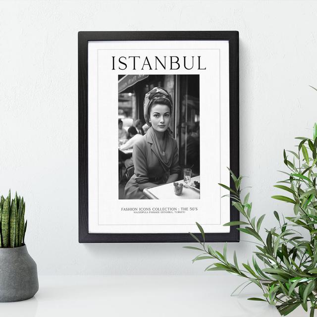 Fashion Travel Poster Woman Istanbul Turkey Happy Larry Size: 34cm H x 25cm W x 2cm D on Productcaster.