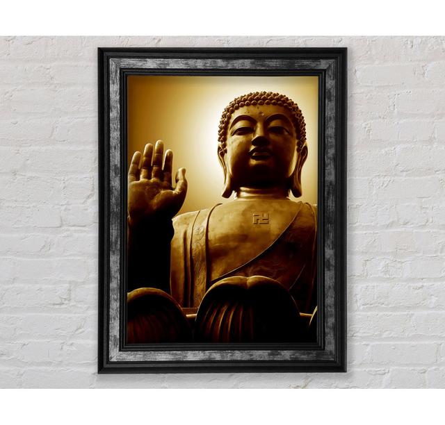 Sepia Buddha Statue - Single Picture Frame Art Prints Bright Star Size: 59.7cm H x 42cm W x 8cm D on Productcaster.