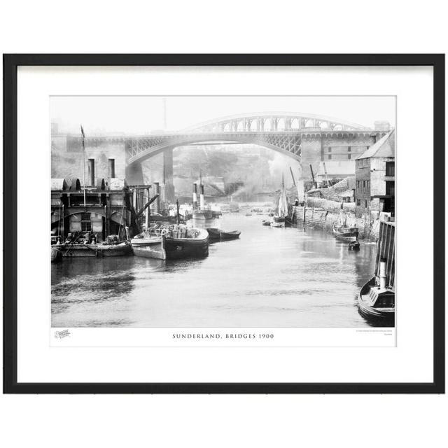 Sunderland, Bridges 1900 by Francis Frith - Single Picture Frame Print The Francis Frith Collection Size: 40cm H x 50cm W x 2.3cm D on Productcaster.