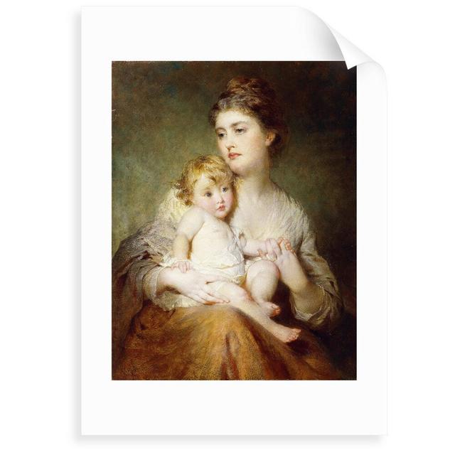 'Portrait of the Duchess of St. Albans, with Her Son' Painting Astoria Grand Size: 40 cm H x 30 cm W x 0.2 cm D, Format: Unframed Paper on Productcaster.