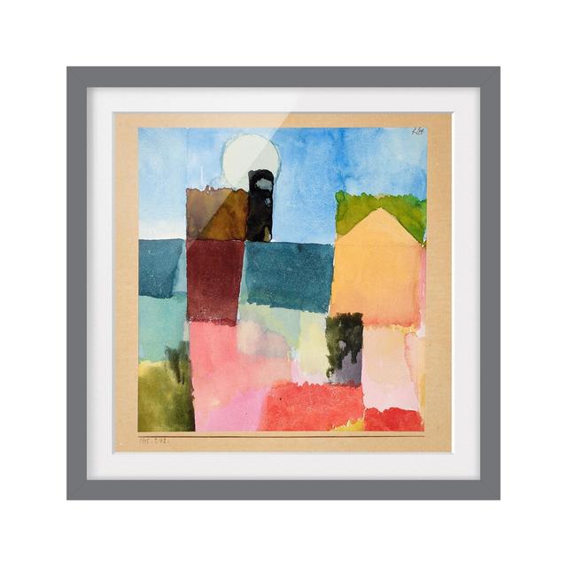 Moonrise by Paul Klee - Picture Frame Painting Print on Paper East Urban Home Size: 70cm H x 70cm W, Frame Options: Matt grey on Productcaster.