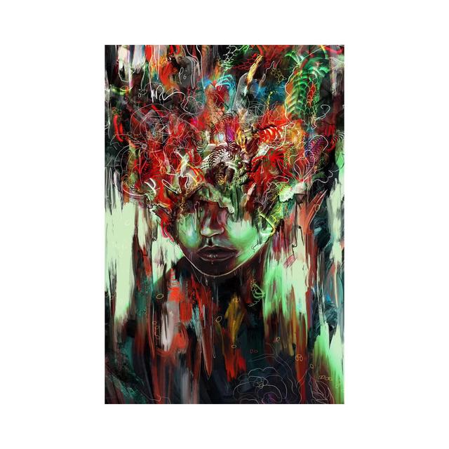 Chaotic Mind by Nicebleed - Wrapped Canvas Graphic Art Ophelia & Co. Size: 101.6cm H x 66.04cm W x 3.81cm D on Productcaster.