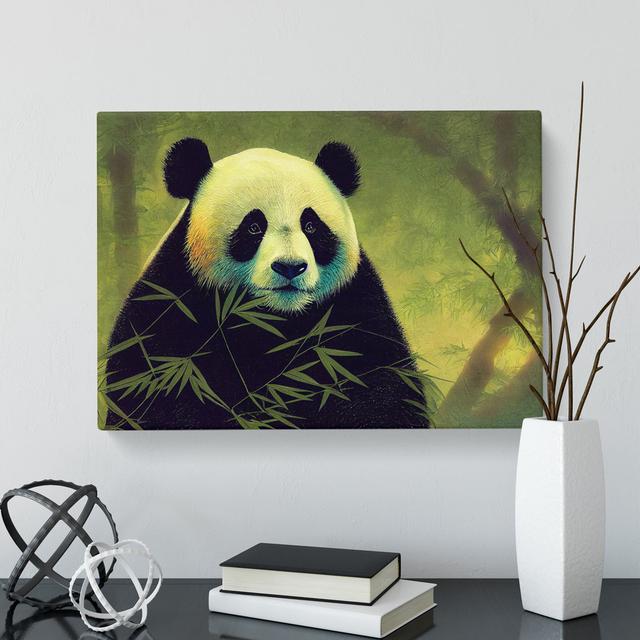 Artistic Panda - Wrapped Canvas Print Latitude Vive Size: 35cm H x 50cm W x 3cm D on Productcaster.