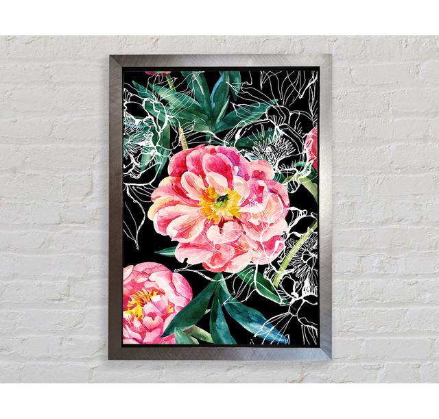 Huge Pink Flowers - Single Picture Frame Art Prints Bright Star Size: 141.4cm H x 100cm W on Productcaster.